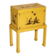 Antique Japanese commode hand-painted and lacquered.