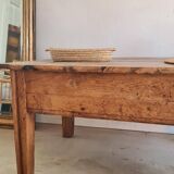 Table basse ancienne esprit table de ferme