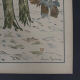 Lithograph by Henri Rivière Aspects of Nature - Winter Woods
