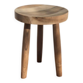 tabouret bas en bois ( moroccan vintage)