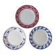 3 old mismatched vintage Badonviller earthenware dinner plates
