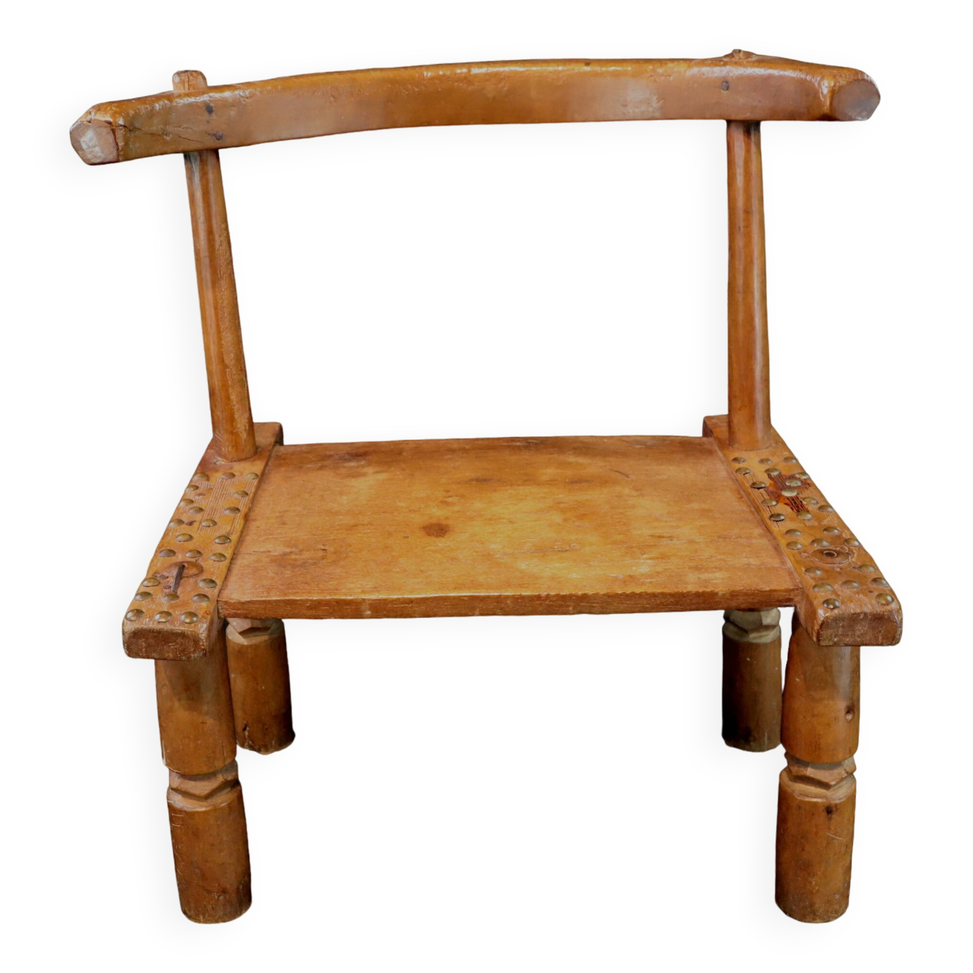 Old and authentic baoulé baule akan chair - ivory coast