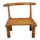 Ancienne et authentique chaise baoulé baule akan - côte d'ivoire