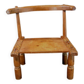 Ancienne et authentique chaise baoulé baule akan - côte d'ivoire