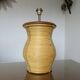 Rattan, leather, rope, and wood lamp in the style of Gabriella Crespi 60-70.