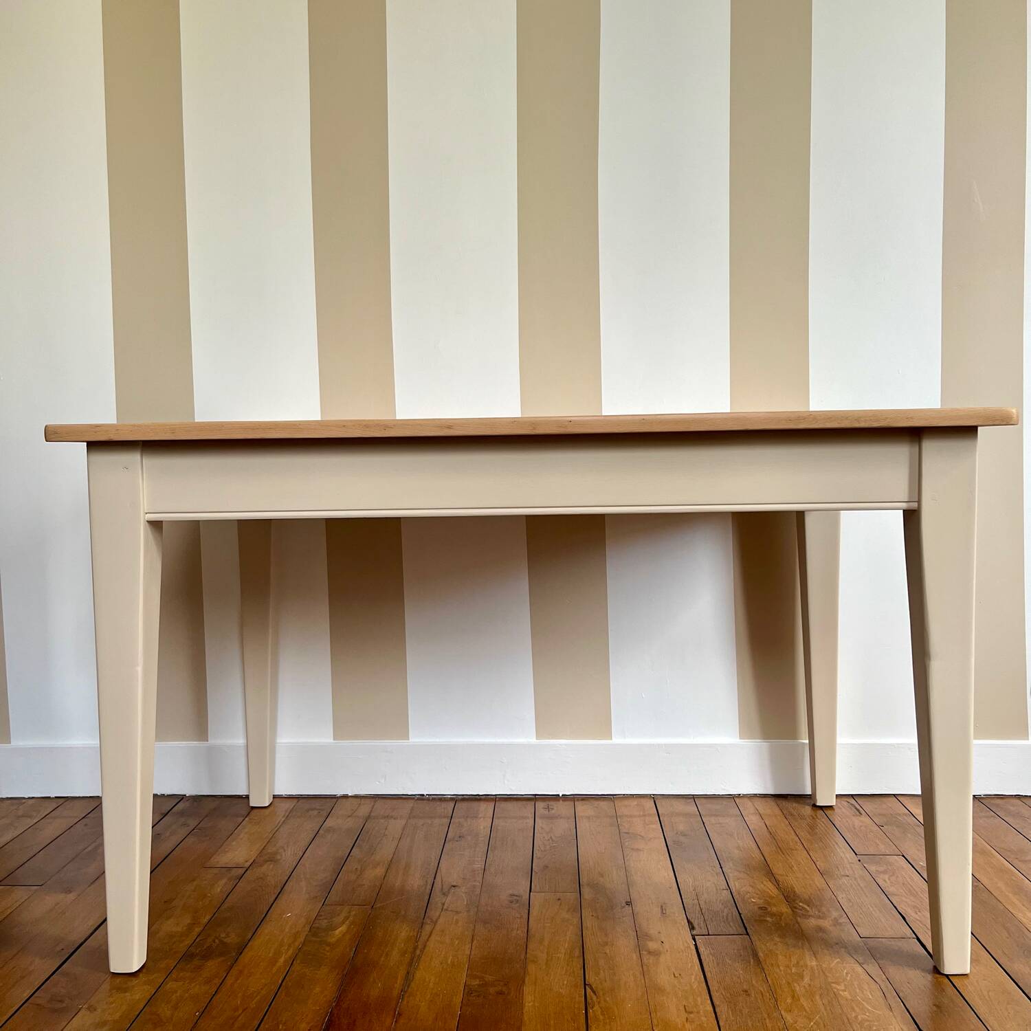 Solid wood dining table