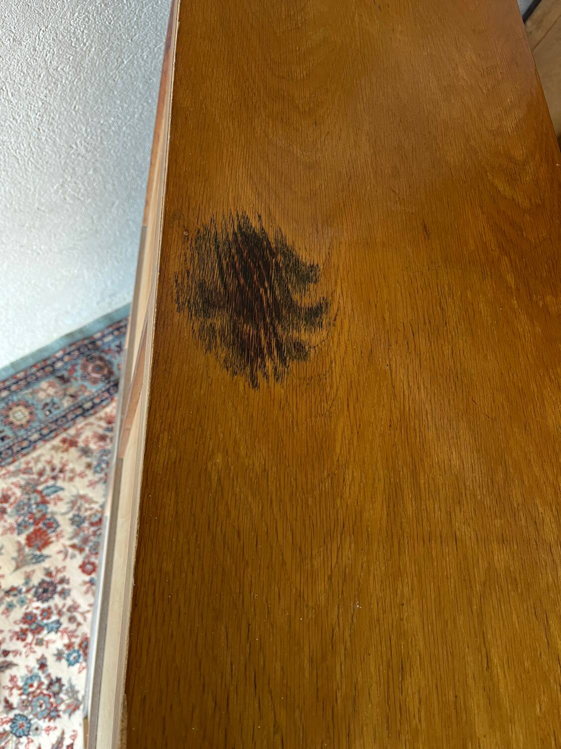 Vintage 70s double curtain filing cabinet