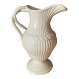 Gien earthenware white pitcher
