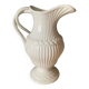 Gien earthenware white pitcher