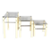 Beige Metal Nesting Tables, attributed to Yves Boutboul – 1970