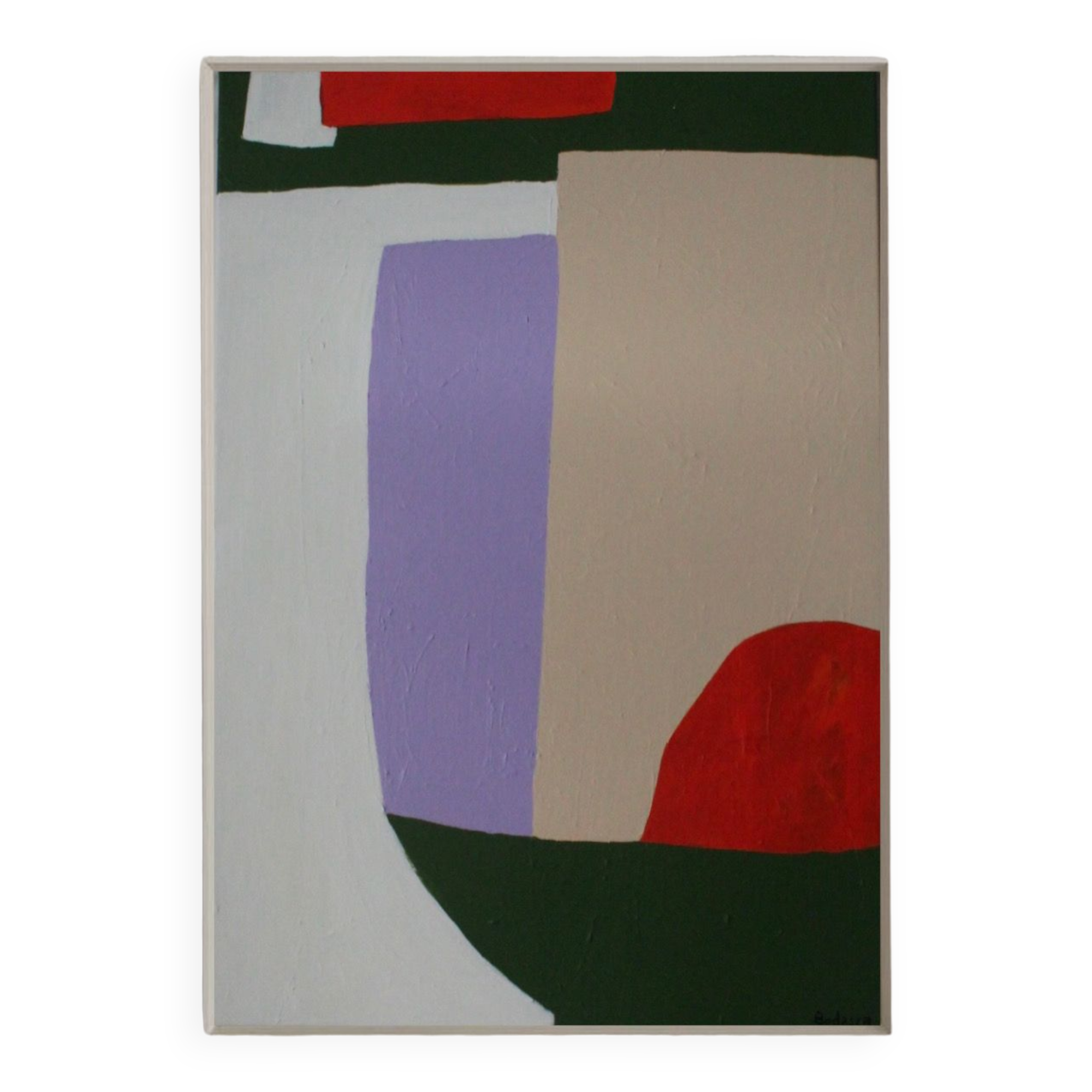 Acrylic painting on stretched canvas