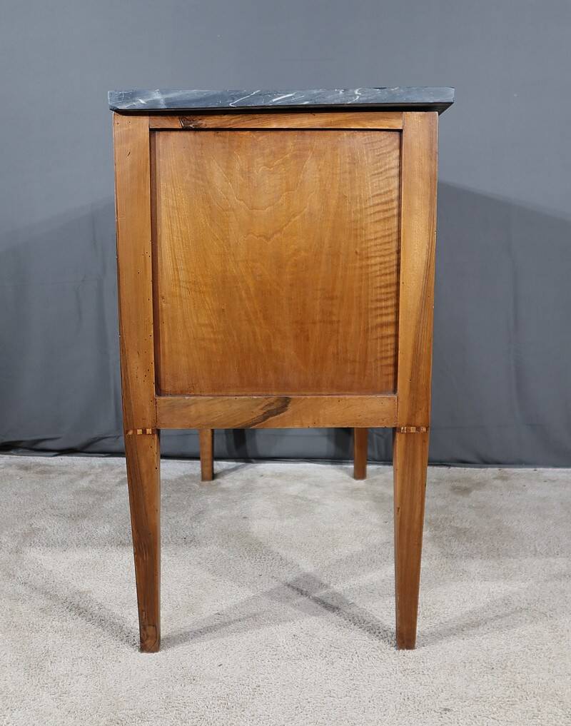 Small regional walnut commode, louis xvi style – early 19th century