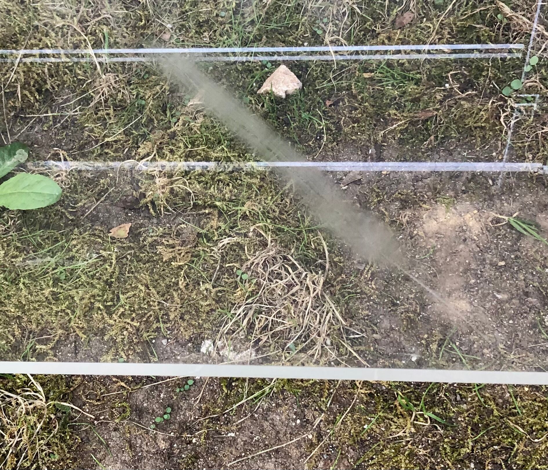 Vintage plexiglass coffee table