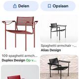 Chaise spaghetti pour Alias