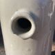 Old glazed stoneware bottle