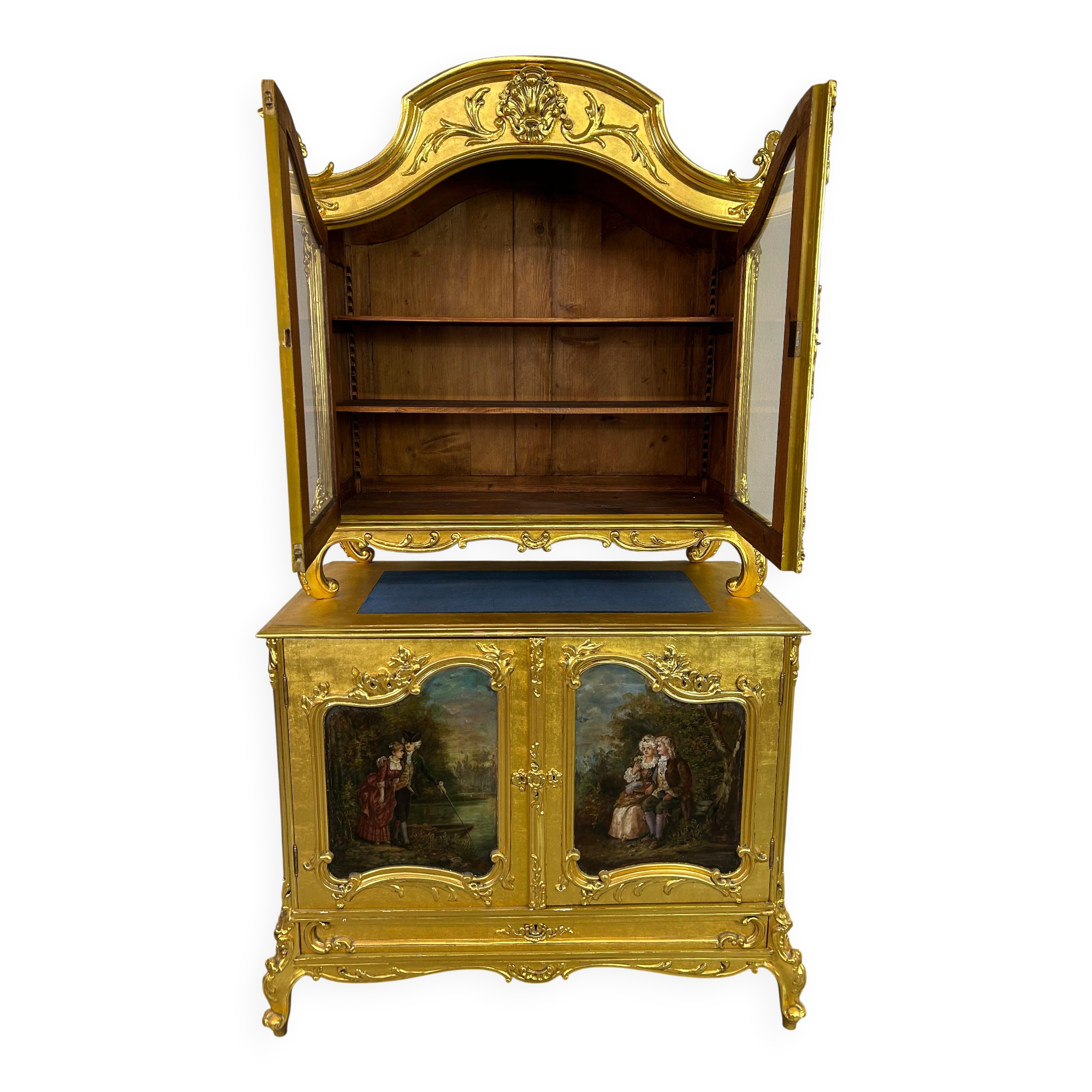 Enfilade Rococo dorée XVIIIe siècle