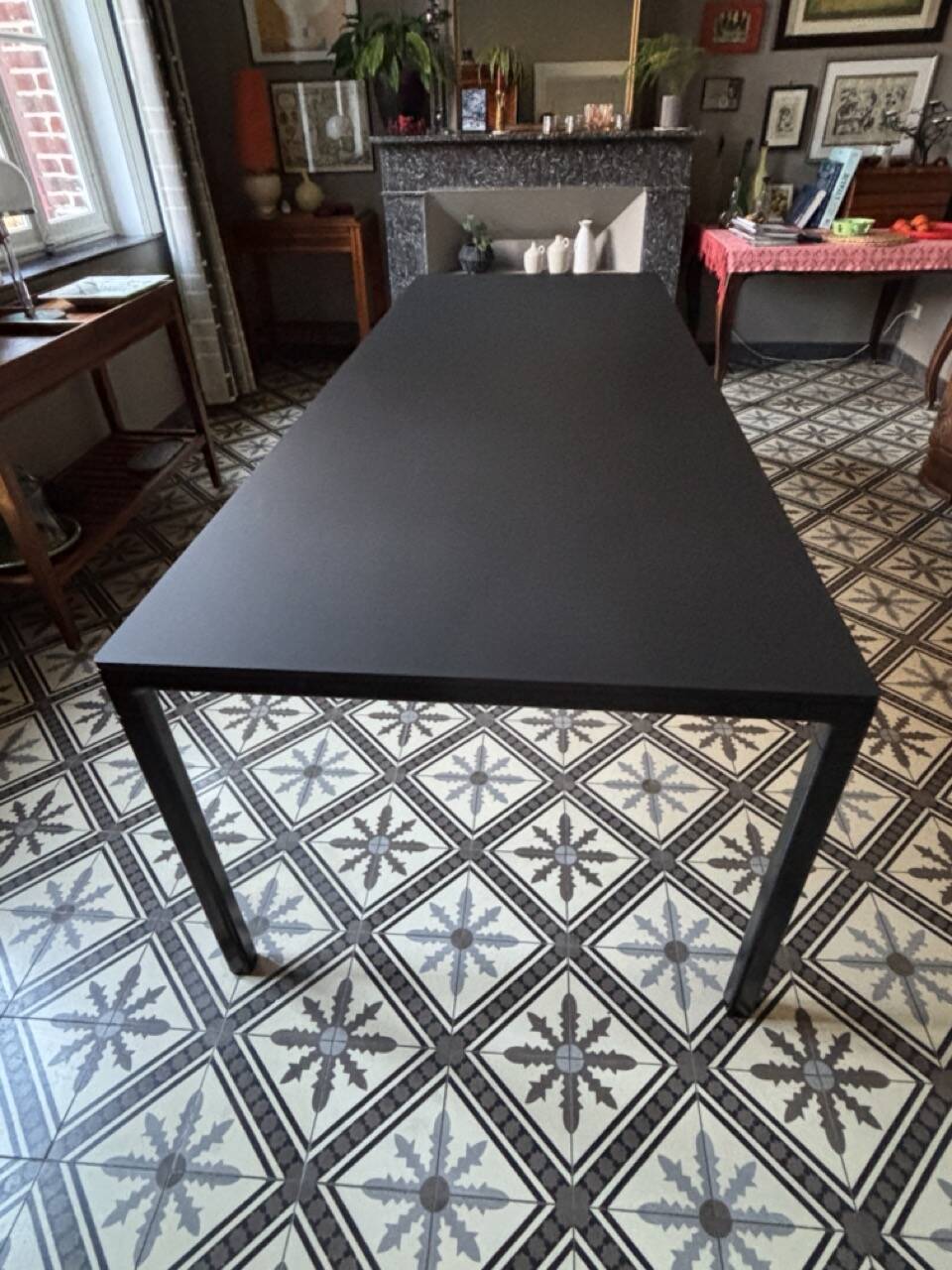 Black table Scandinavian model T12 HAY