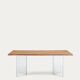 Kave Home table – model "Lotty" Oak & glass – in perfect condition