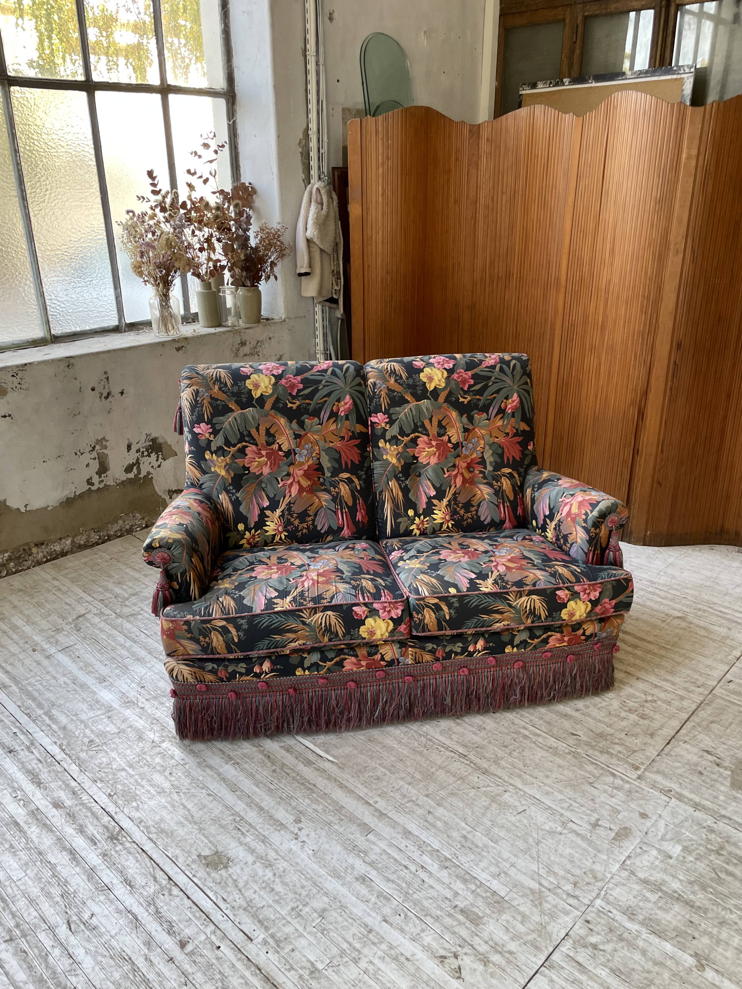 Jean Roche floral sofa