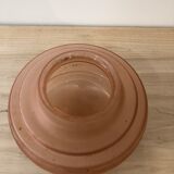 Pink glass ceiling lamp