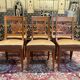 Suite of 6 Empire style chairs - Restaurarion