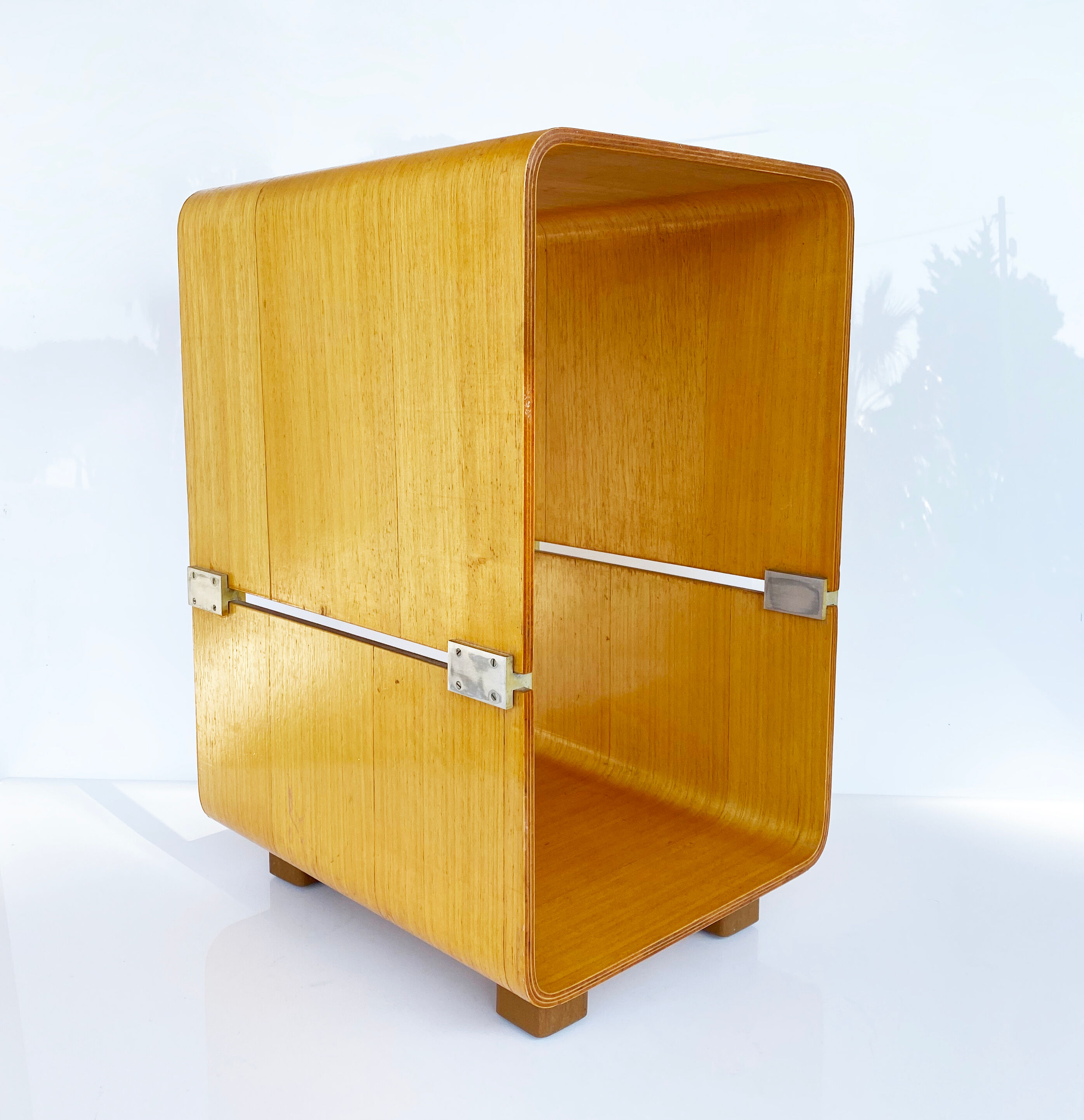 Pair of side tables or bedside plywood - Denmark, 60s