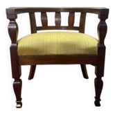 Fauteuil de bureau en acajou style Anglais