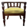 Fauteuil de bureau en acajou style Anglais