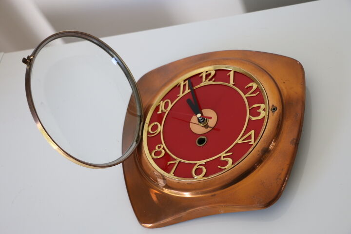 Copper wall clock 1960
