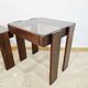 1970s Meblo Frattini Nesting Tables with Smoked Glass