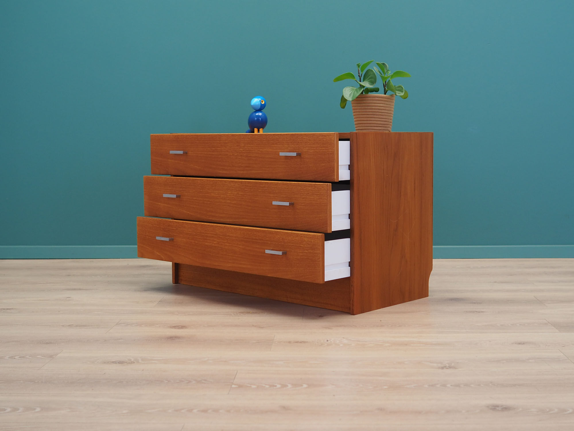 Teak chest of drawers, 1990s, Danish design, production: Denmark