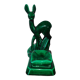 Saint Clement earthenware ashtray representing 1 doe signed Green