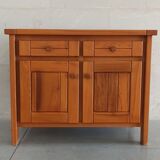 Elm sideboard Maison Regain, 80's