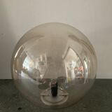 Vintage ball lamp in smoked glass