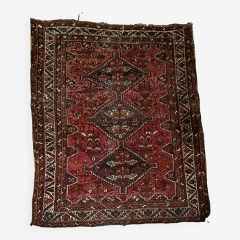 Old handmade wool rug