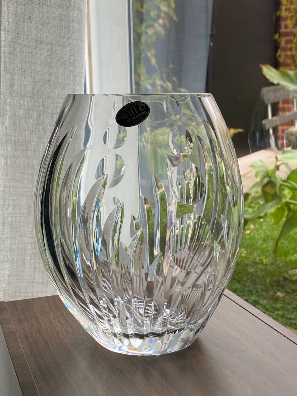 Vintage crystal vase