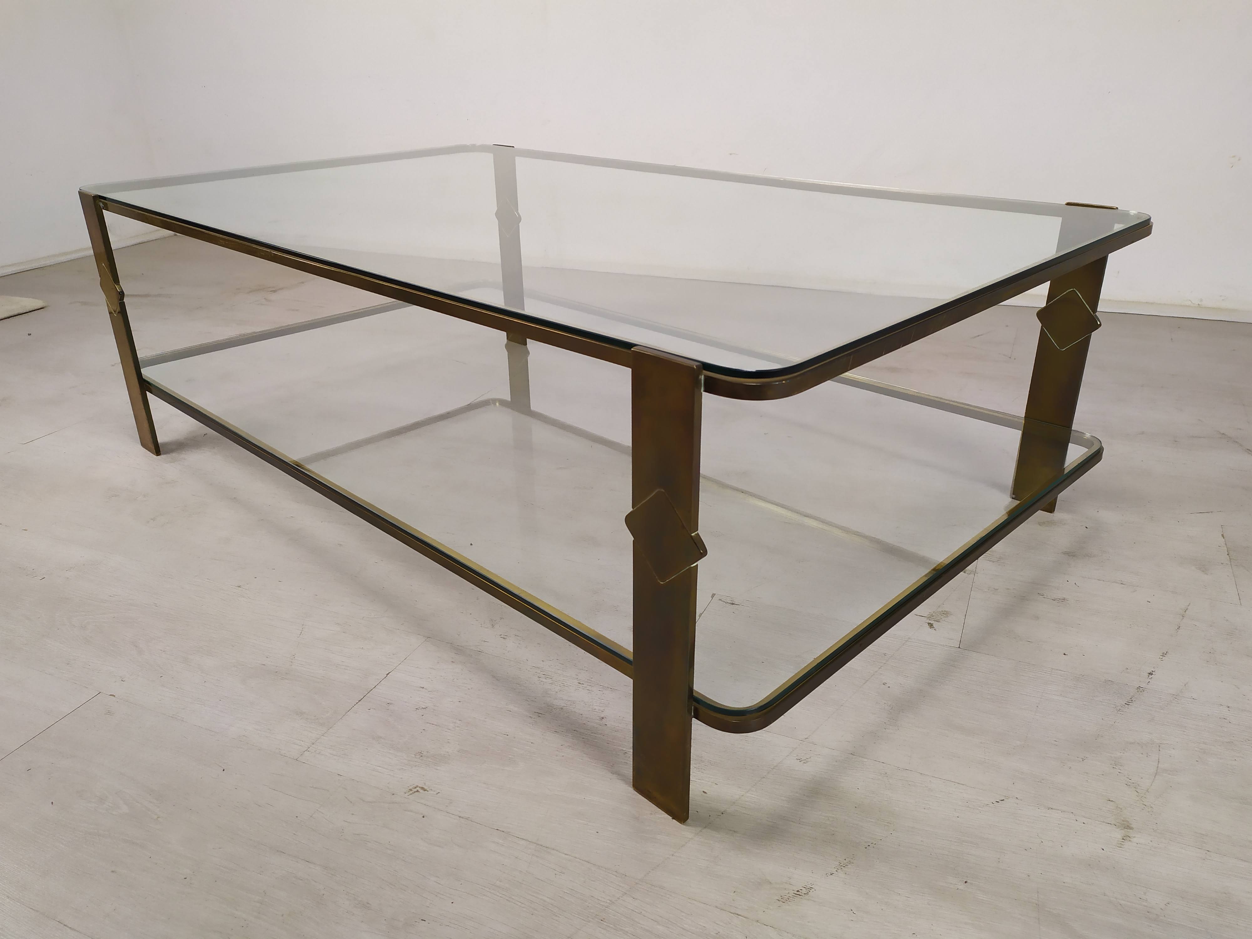 Coffee table bronze house malabert