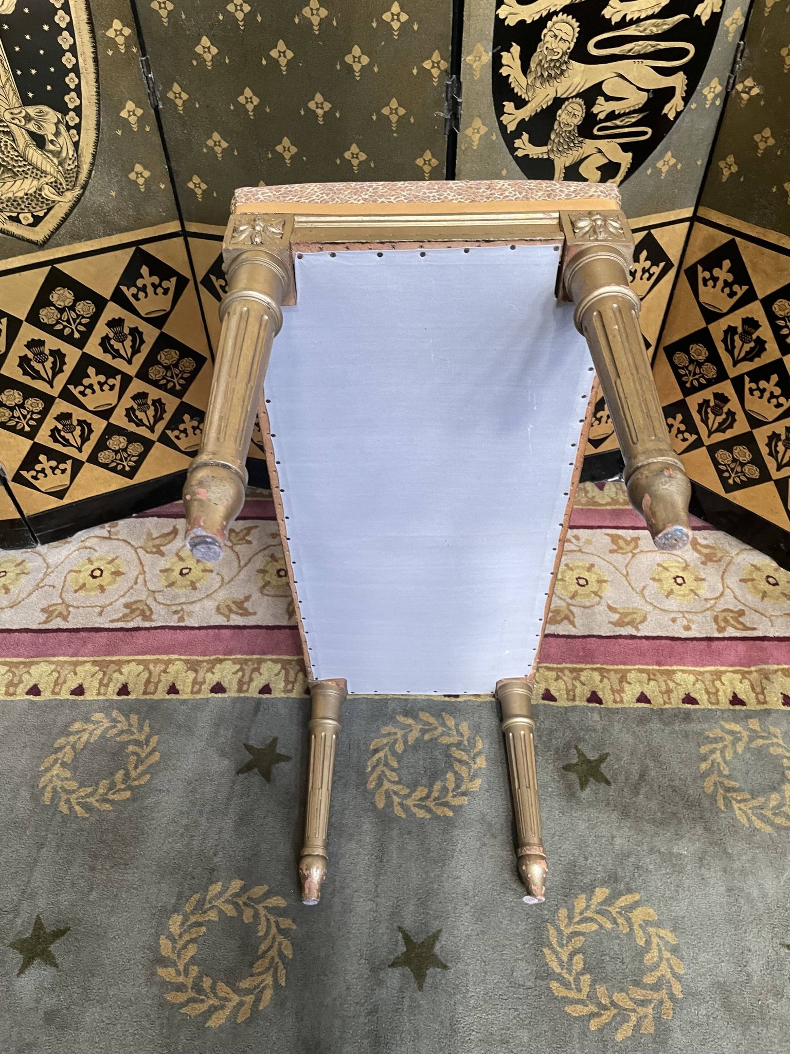 Louis XVI style entrance bench