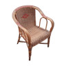 Fauteuil en rotin vintage