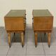 Italian Mid-Century modern bedside tables, 1950s, set of 2