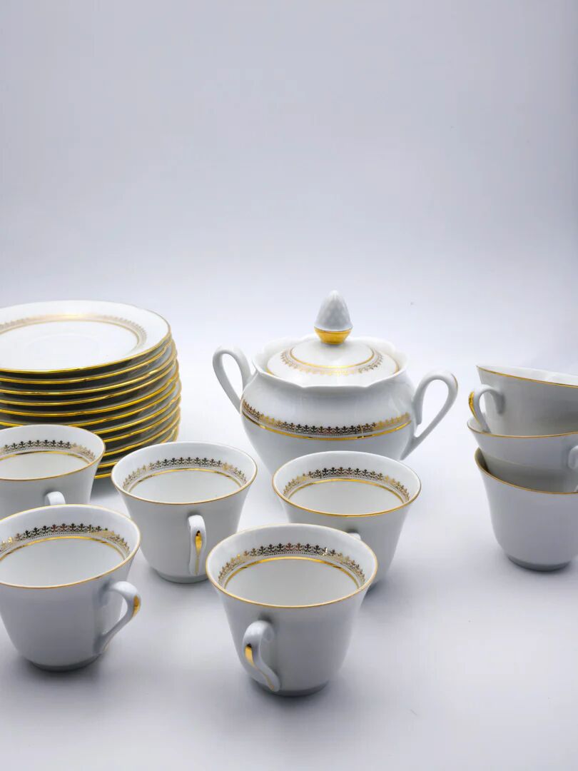 Prestige coffee service – Lamotte, Sologne porcelain (21 pieces)