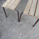 Pair of school benches