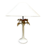 Vintage Italian design ceramic palmtree table lamp 60s