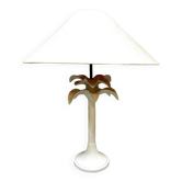 Vintage Italian design ceramic palmtree table lamp 60s
