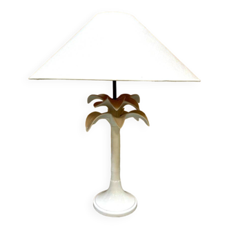 Vintage Italian design ceramic palmtree table lamp 60s