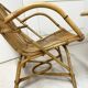 Audoux-Minnet rattan lounge set, 2 armchairs and table 1950-1960