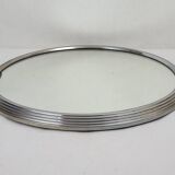 Plateau miroir rond Art déco
