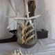 Vase mordoré en verre "Palme"