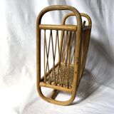 Rattan-wicker shelf