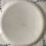 set of dessert plates in K&G Lunéville Iron Earth model "Angèle" late 19th century